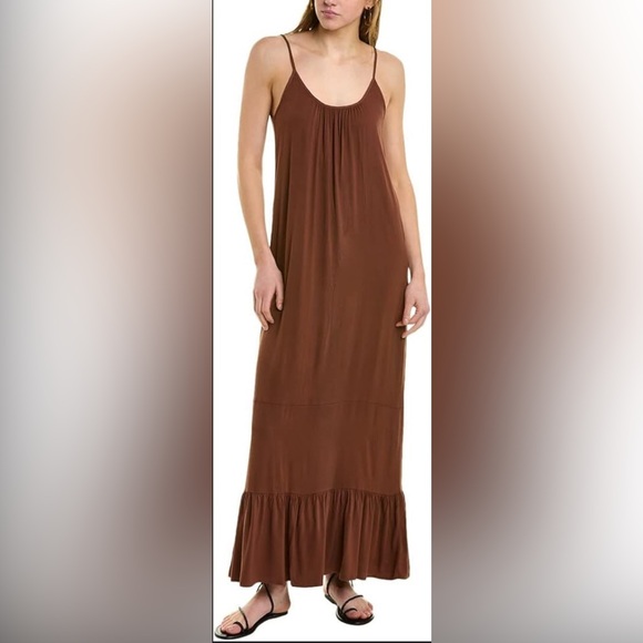 NWT CHASER WOVEN Tiered Low back Maxi Dress - Picture 1 of 12